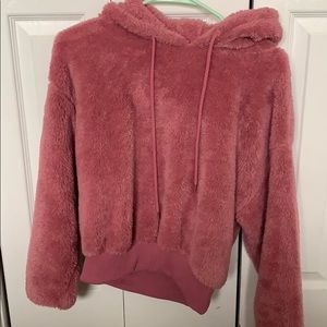 Forever21 Pink Fluffy Sweatshirt